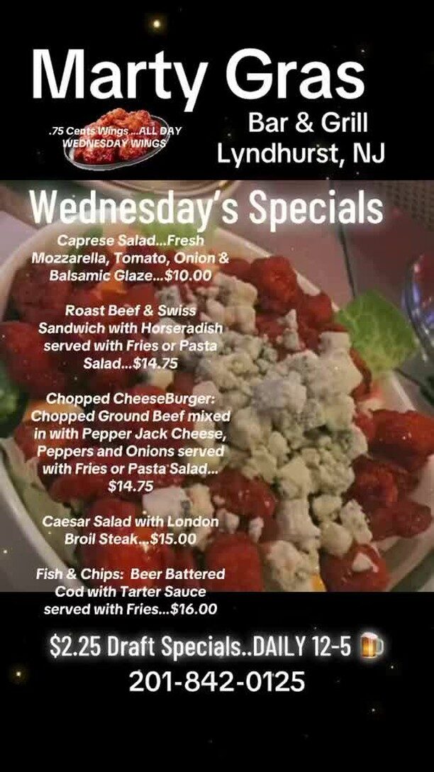 Instagram post from marty_gras_bar_and_grill. This post is in position 8.