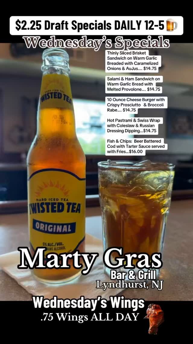 Instagram post from marty_gras_bar_and_grill. This post is in position 16.